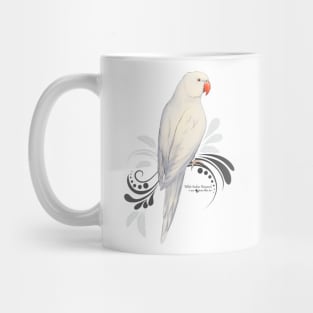 White Indian Ringneck Parrot Mug